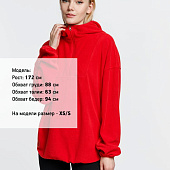 Анорак флисовый унисекс Fliska, красный