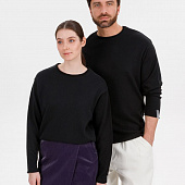 Лонгслив унисекс Siluetti Fuori, черный