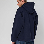 Худи унисекс оверсайз Seamark, темно-синее