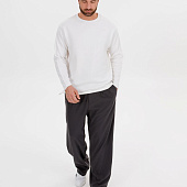 Лонгслив унисекс Siluetti Fuori, молочно-белый