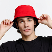 Панама Nylon двусторонняя, темно-синяя с красным