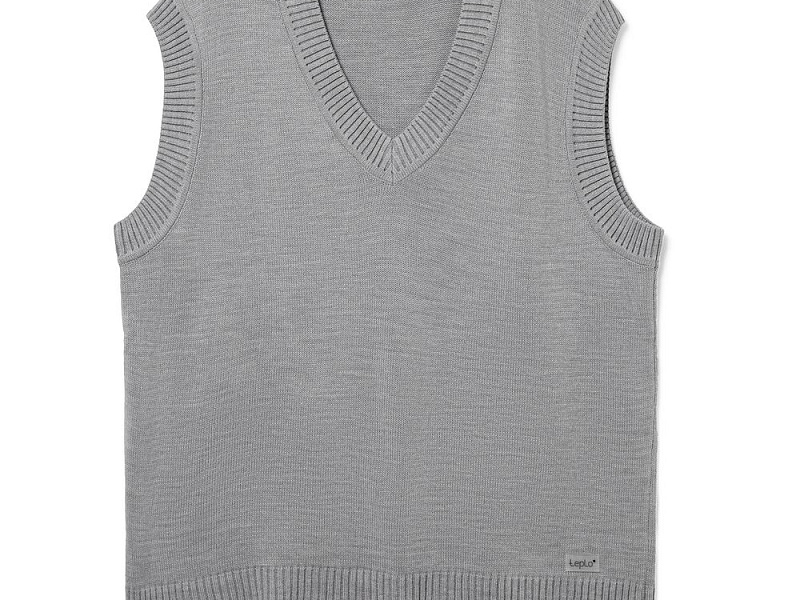 Жилет оверсайз унисекс Tad, светло-серый