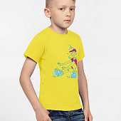 Футболка детская Roller Skates, желтая