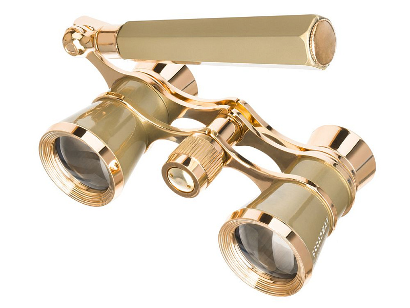 Театральный бинокль-лорнет Broadway 325E, золотистый