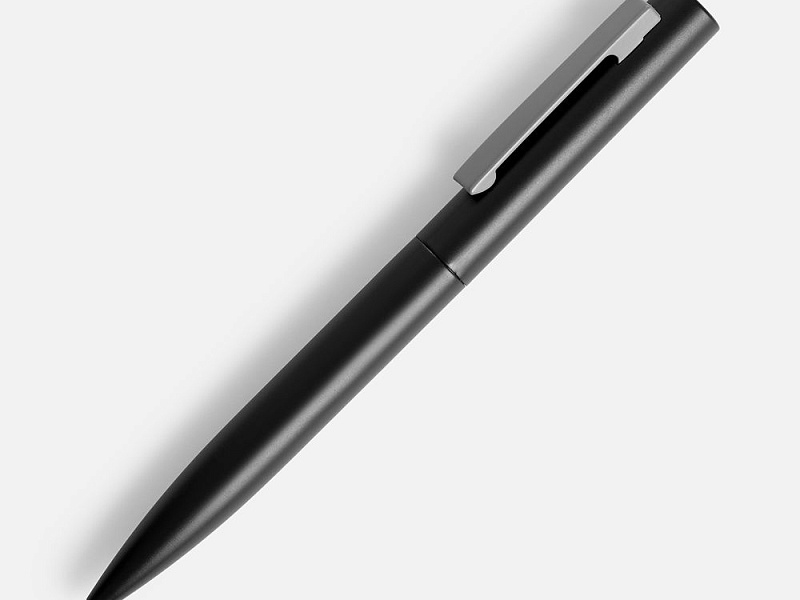 Ручка шариковая Inkolor, черная с серым