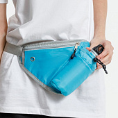 Сумка поясная с отделением для бутылки Waterun, голубая