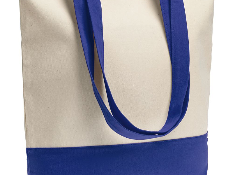 Холщовая сумка Shopaholic, ярко-синяя