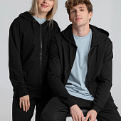 Толстовка на молнии с капюшоном Siverga 2.0, черная