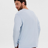 Лонгслив унисекс Siluetti Fuori, светло-голубой