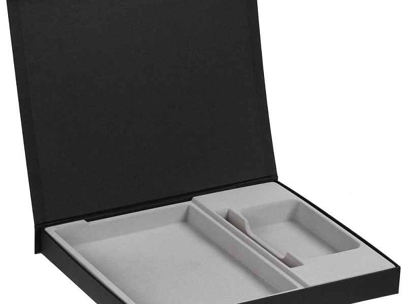 Коробка Daily под ежедневник, аккумулятор и ручку, черная