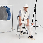 Жилет унисекс Oblako, молочно-белый