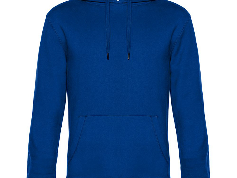 Толстовка с капюшоном унисекс King, ярко-синяя
