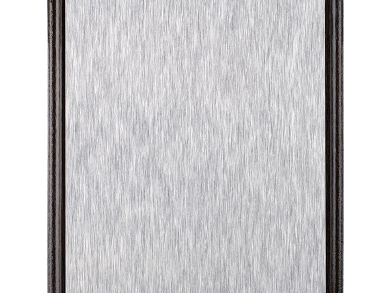 Плакетка Plaque, большая, венге с серебристой пластиной