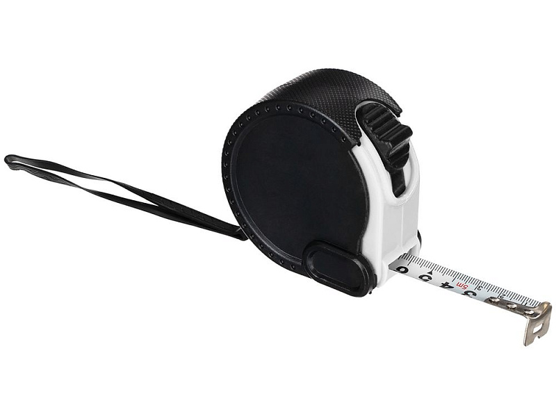 Рулетка Meter Plan, 3 м, черная с белым