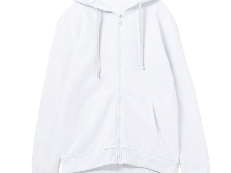Толстовка на молнии с капюшоном Siverga 2.0, белая