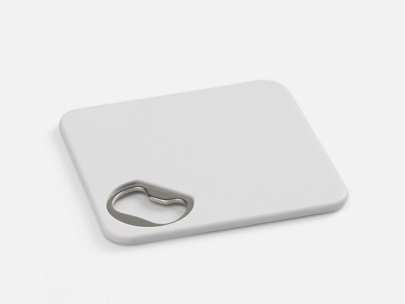 Костер с открывашкой для бутылок Bartender, ver.2, белый