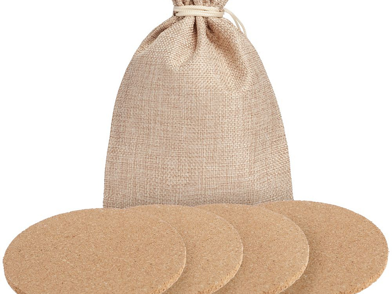 Набор из 4 костеров Suberic, круг