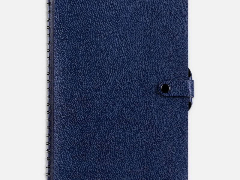 Ежедневник Strep Front на заказ, недатированный, темно-синий