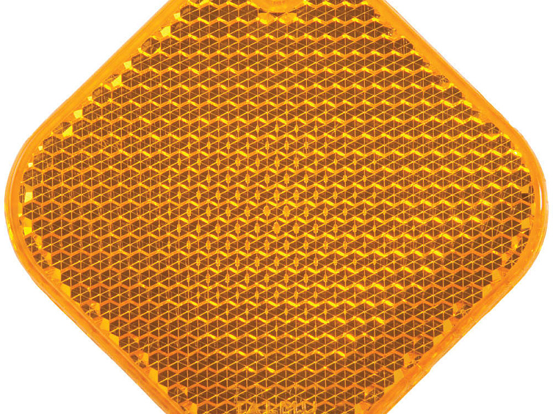 Светоотражатель «Квадрат», оранжевый