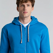 Толстовка с капюшоном на молнии Unit Siverga Heavy, бирюзовая