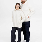 Худи оверсайз унисекс Snuggie, молочно-белое