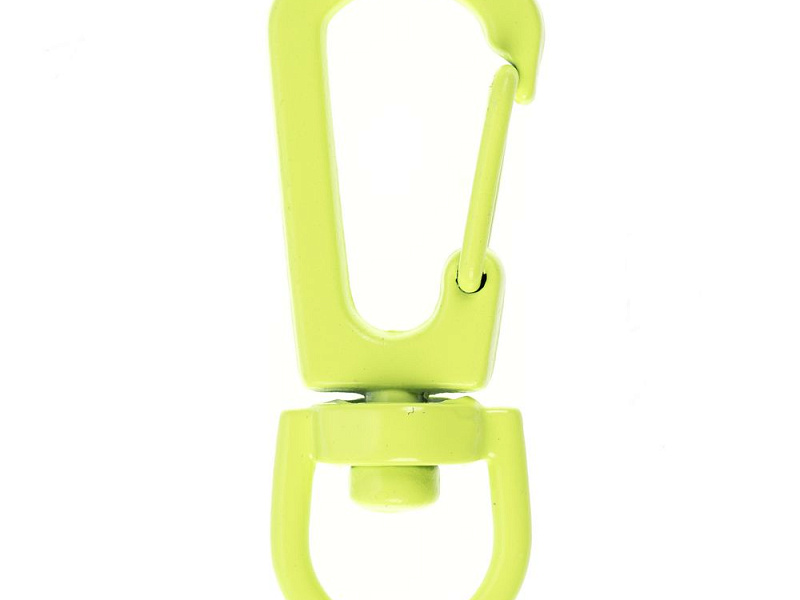 Застежка-карабин Snap Hook, S, желтый неон