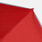 Зонт наоборот складной Futurum со светоотражающим кантом, красный