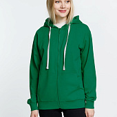 Толстовка на молнии с капюшоном Siverga, зеленая