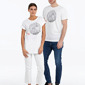 Футболка «Качели», белая