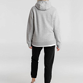 Толстовка с капюшоном унисекс King, серый меланж