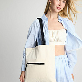 Сумка для покупок Stroll, неокрашенная с черным