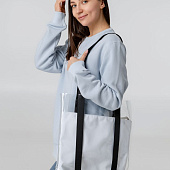 Шопер Clarity с красным органайзером, прозрачный