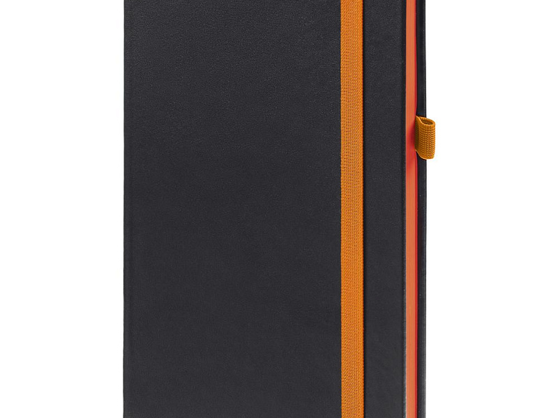 Ежедневник Ton, недатированный, черный с оранжевым