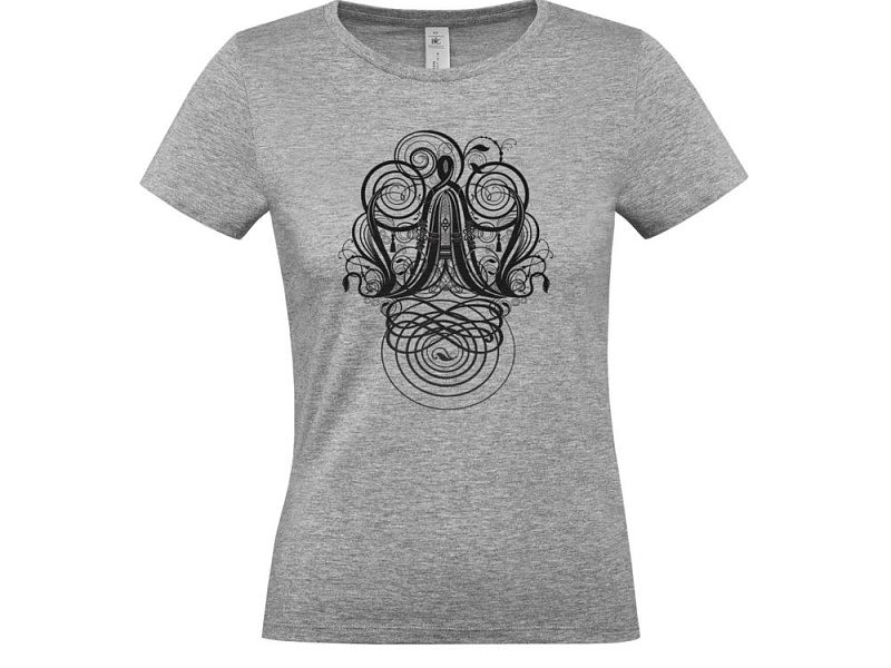 Футболка женская «Антиква А», серый меланж