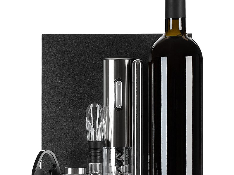 Винный набор Wine Diesel, серебристый