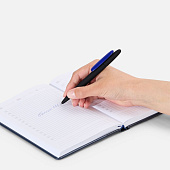 Ручка шариковая Prodir DS5 TRR-P Soft Touch, черная с синим