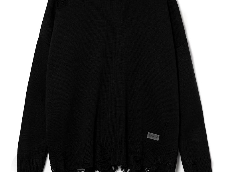 Джемпер оверсайз унисекс Grunge, черный