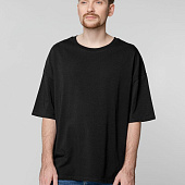 Футболка унисекс оверсайз Crosstown, черная