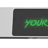 Флешка markBright с зеленой подсветкой, 16 Гб