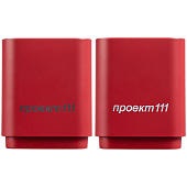 Беспроводная колонка с подсветкой гравировки Glim, красная