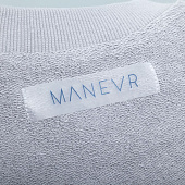 Свитшот оверсайз унисекс Vozduh, светло-серый