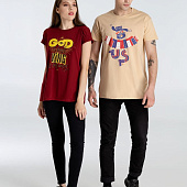 Футболка A God is High, гранатово-красная