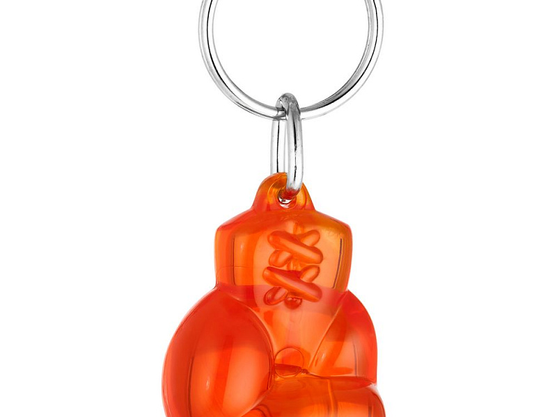 Брелок Fight, оранжевый, прозрачный