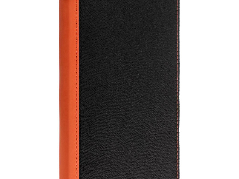Ежедневник Nice Twice, недатированный, черный с оранжевым