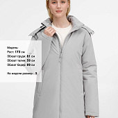 Куртка-парка унисекс Sfera, светло-серая