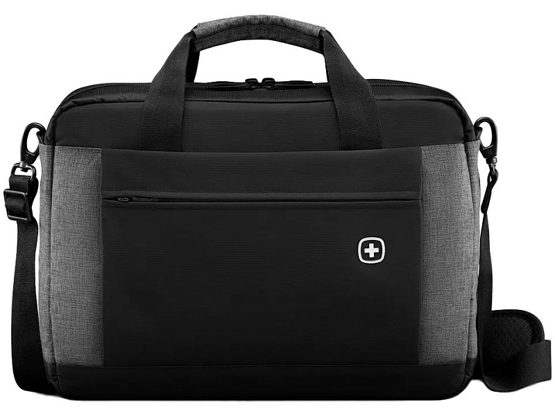 Сумка для ноутбука 16, черный с серым