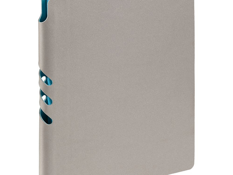 Ежедневник Flexpen, недатированный, серебристо-бирюзовый