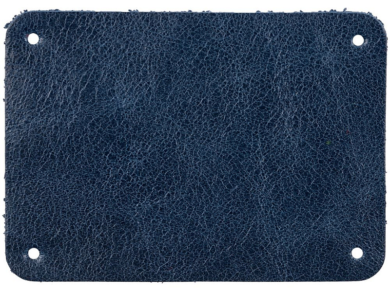 Лейбл кожаный Beta, XL, синий