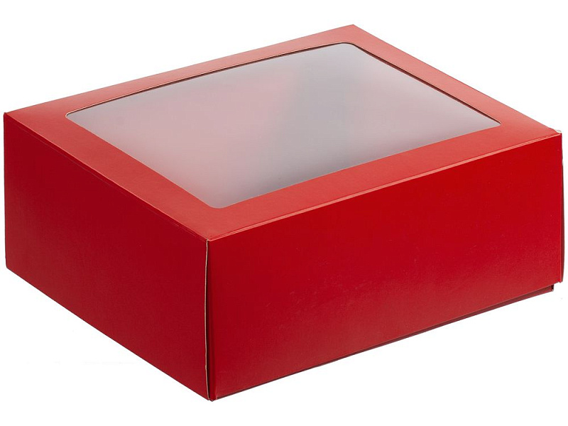 Коробка с окном InSight, красная