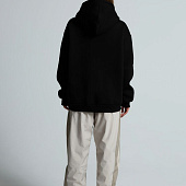 Толстовка унисекс оверсайз Zippy, черная